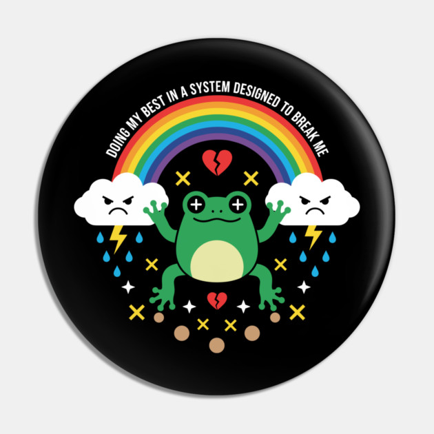 Mental Health Frog Pin by enrynz