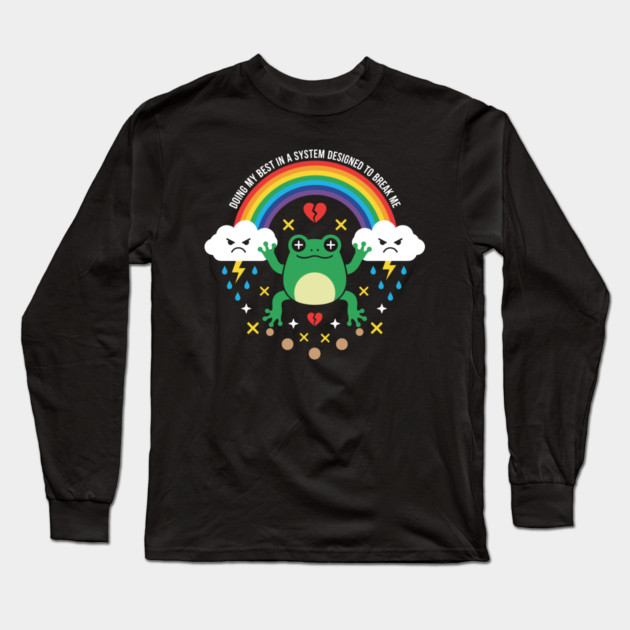 Mental Health Frog Long Sleeve T-Shirt by enrynz