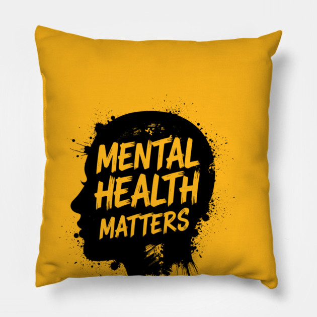 Mental Health Matters Pillow by enrynz