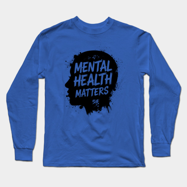 Mental Health Matters Long Sleeve T-Shirt by enrynz