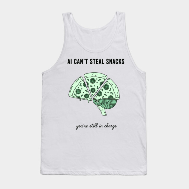 AI Can't Steal Snacks Tank Top by enrynz