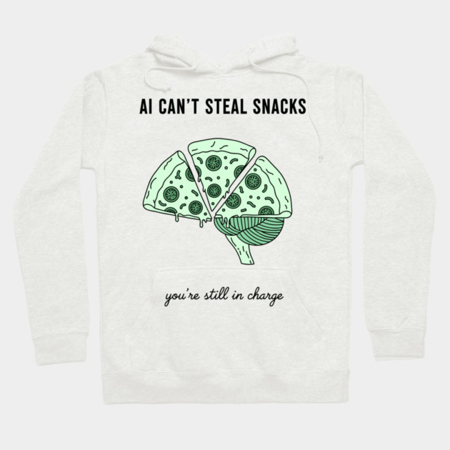 AI Can't Steal Snacks Hoodie by enrynz