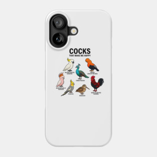 Cocks - That - Make - Me - Happy - Funny - Bird - Lover - Rooster - Peacock - Cockatoo Phone Case