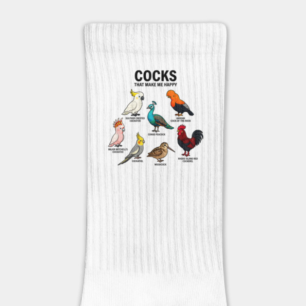 Cocks - That - Make - Me - Happy - Funny - Bird - Lover - Rooster - Peacock - Cockatoo by ArtistTee ⭐⭐⭐⭐⭐