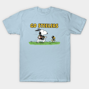 Pittsburgh Steelers - Snoopy & Woodstock Football T-Shirt