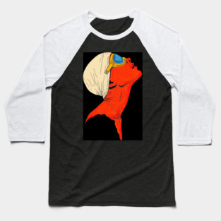 Woman Swimmer Portrait Baseball T-Shirt