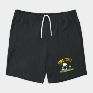 Pittsburgh Steelers - Snoopy & Woodstock Football Shorts