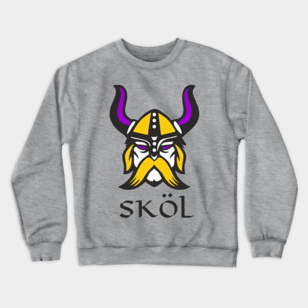 Skol Viking Scandinavian Nordic Cheer Crewneck Sweatshirt by Anticorporati