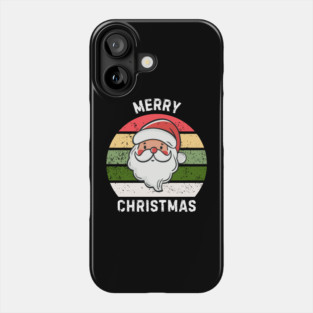 Vintage Santa Merry Christmas Retro Style Phone Case