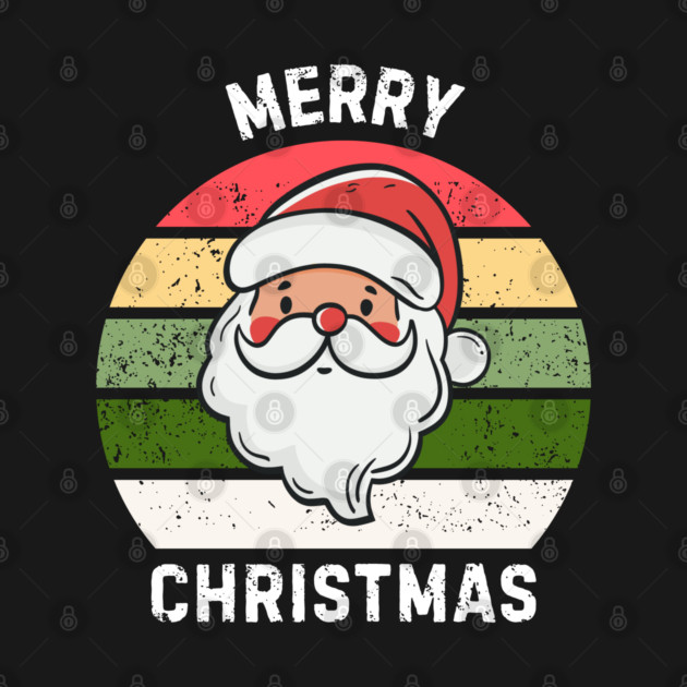 Vintage Santa Merry Christmas Retro Style by Creatifly Graphic Tees