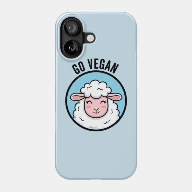 Cute Sheep Go Vegan Phone Case by enrynz