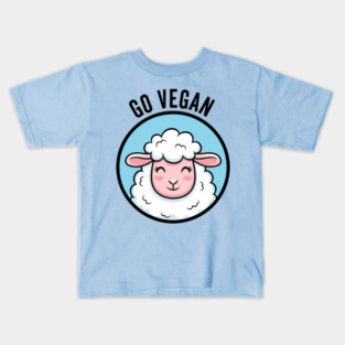 Cute Sheep Go Vegan Kids T-Shirt