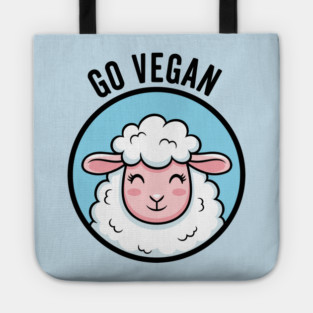 Cute Sheep Go Vegan Tote
