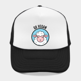 Cute Sheep Go Vegan Hat
