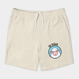 Cute Sheep Go Vegan Shorts