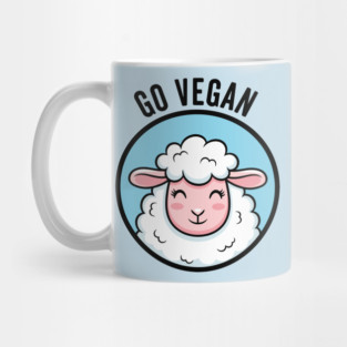 Cute Sheep Go Vegan Mug