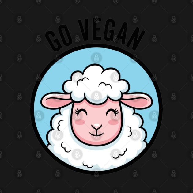 Cute Sheep Go Vegan by enrynz