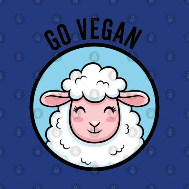 Cute Sheep Go Vegan by enrynz