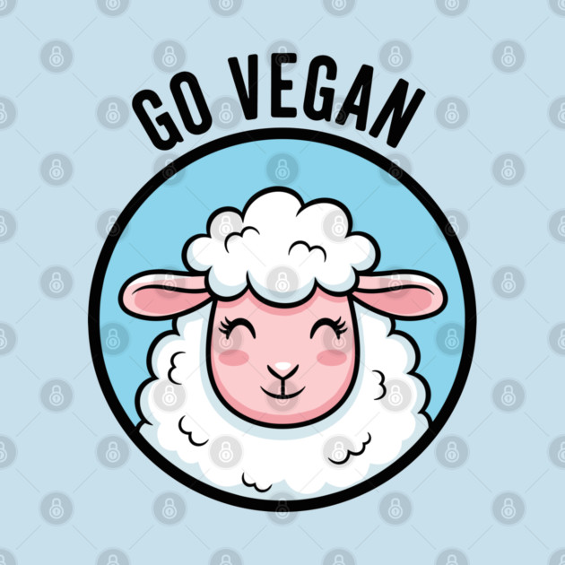 Cute Sheep Go Vegan by enrynz