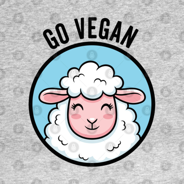Cute Sheep Go Vegan by Digironin