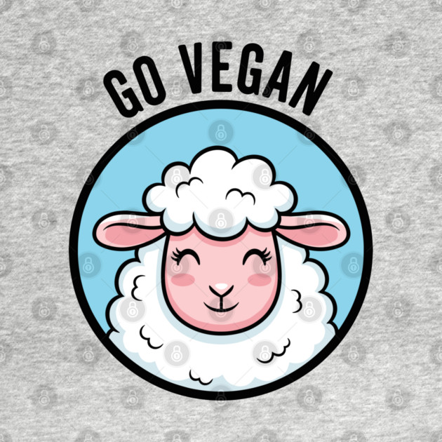 Cute Sheep Go Vegan by enrynz