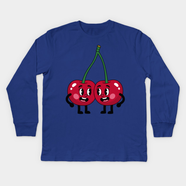 Cherry Duo Kids Long Sleeve T-Shirt by enrynz