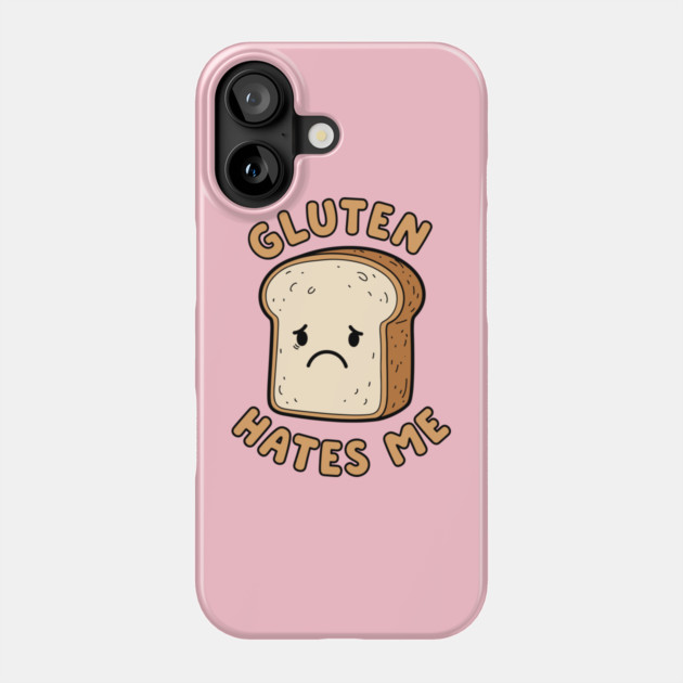 Gluten Hates Me Phone Case by enrynz