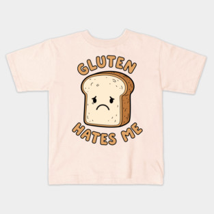 Gluten Hates Me Kids T-Shirt