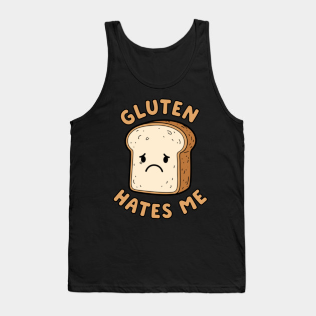 Gluten Hates Me Tank Top by enrynz