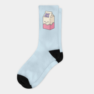 Adorable Oat Milk Cartoon Socks