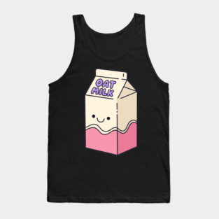 Adorable Oat Milk Cartoon Tank Top