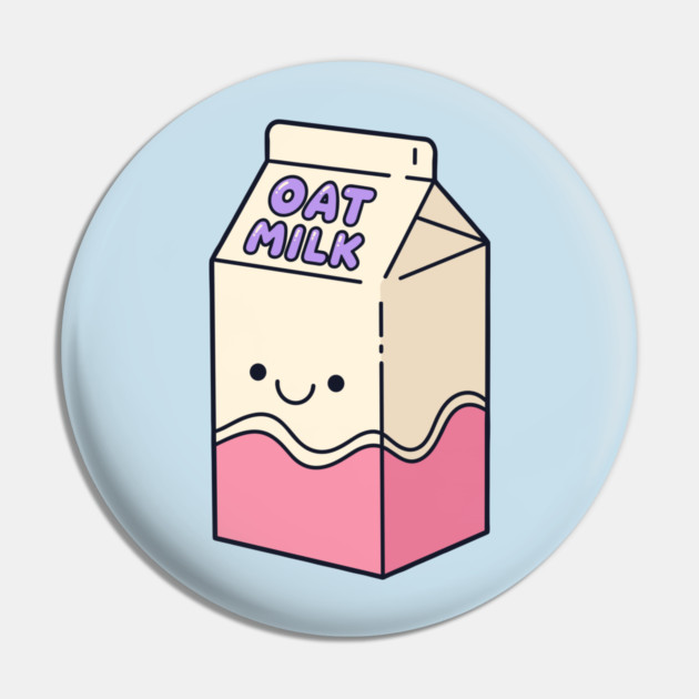 Adorable Oat Milk Cartoon Pin by enrynz
