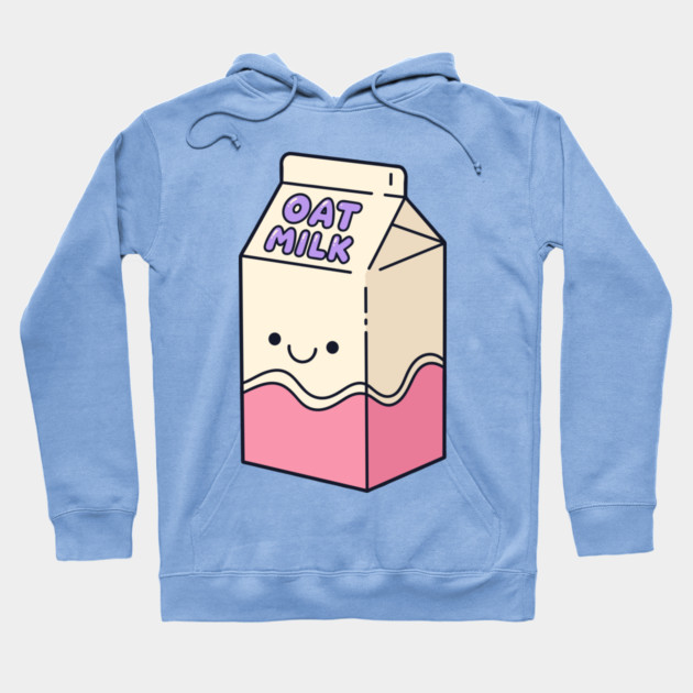 Adorable Oat Milk Cartoon Hoodie by enrynz