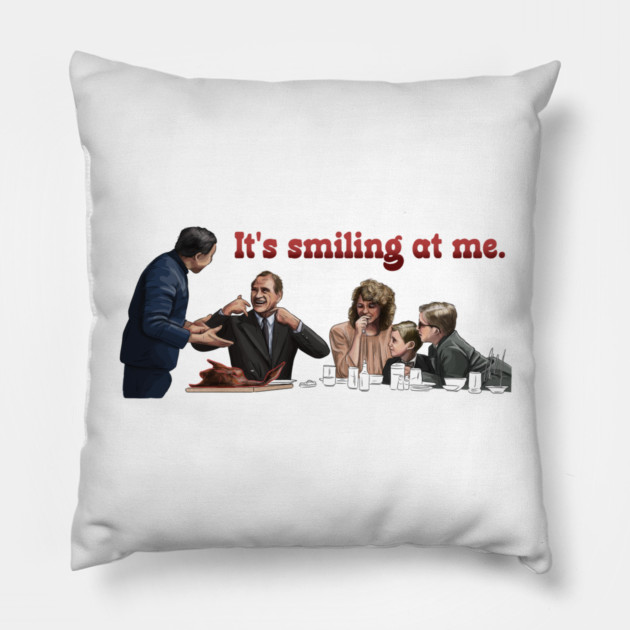 A Christmas Story: It's Smiling At Me Pillow by 51Deesigns