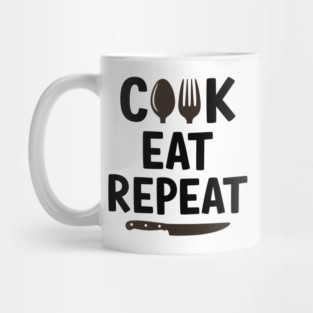 Cook Eat Repeat Mug