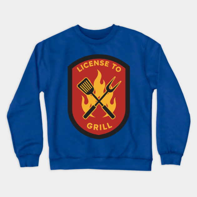 License to Grill BBQ Lovers Crewneck Sweatshirt by enrynz