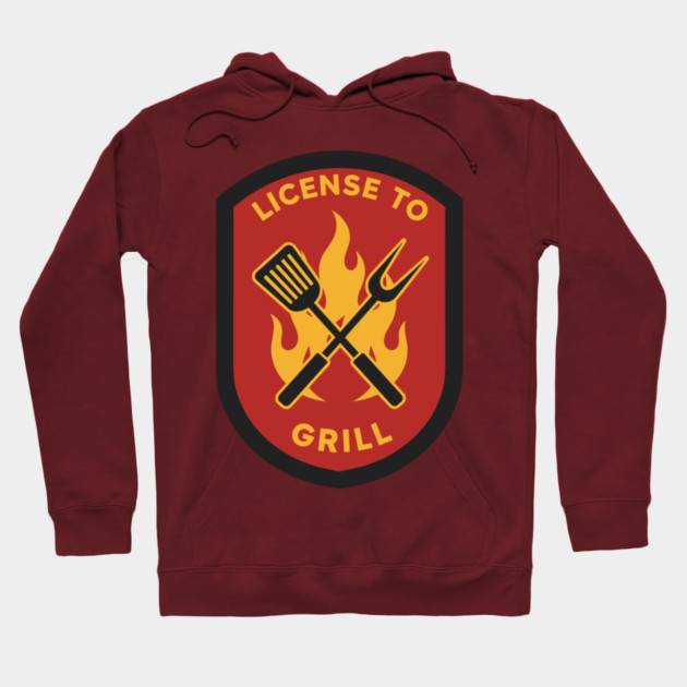 License to Grill BBQ Lovers Hoodie by enrynz