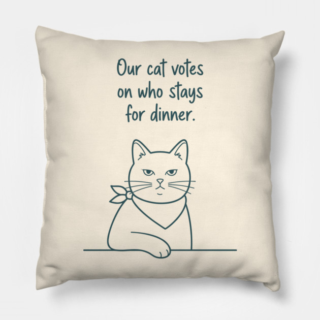 Our Cat Votes Who Stays Pillow by enrynz