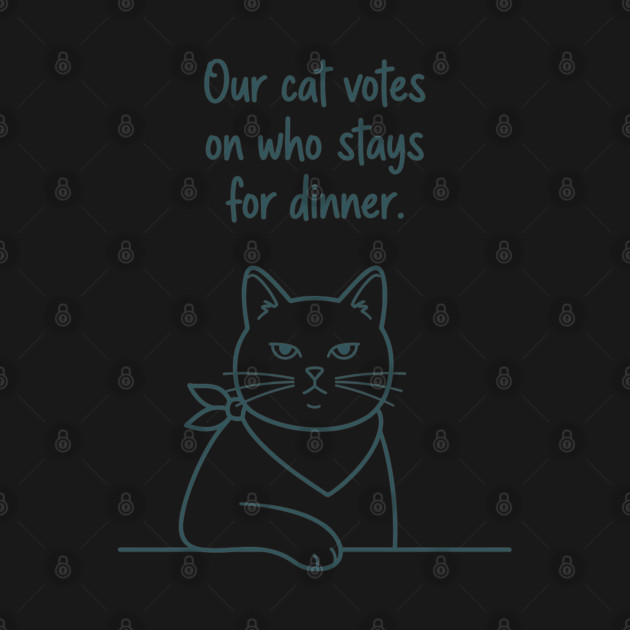 Our Cat Votes Who Stays by enrynz