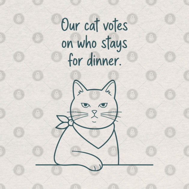 Our Cat Votes Who Stays by enrynz