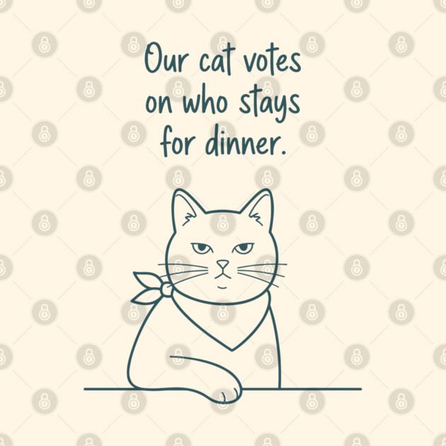 Our Cat Votes Who Stays by enrynz