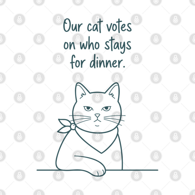 Our Cat Votes Who Stays by enrynz