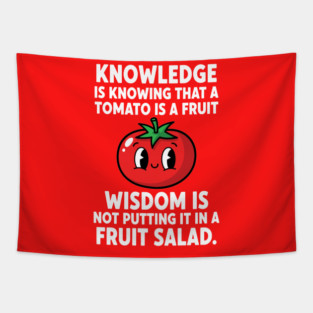 Funny Tomato Pun Tapestry
