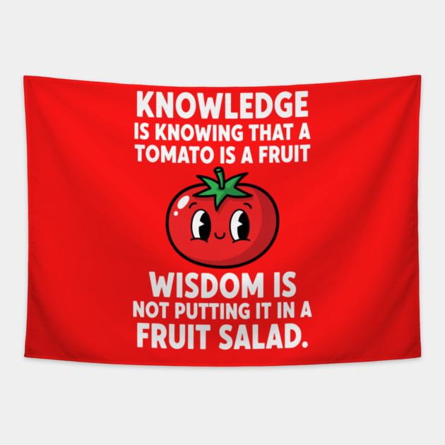 Funny Tomato Pun Tapestry by enrynz