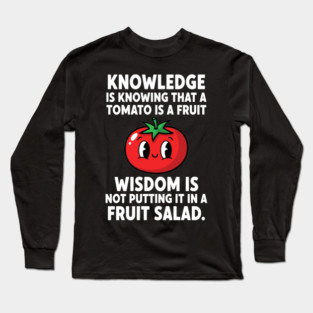 Funny Tomato Pun Long Sleeve T-Shirt