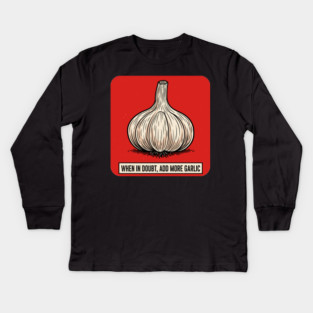 Garlic Lover Kids Long Sleeve T-Shirt