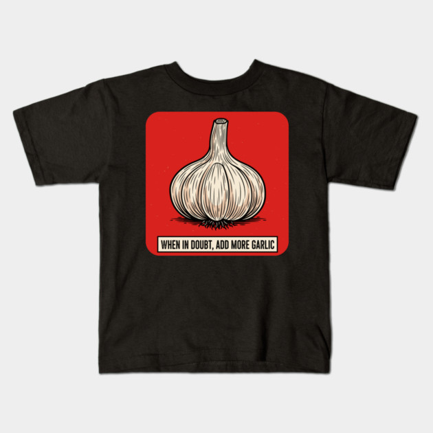Garlic Lover Kids T-Shirt by enrynz