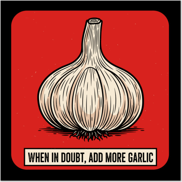 Garlic Lover Wall Art by Digironin