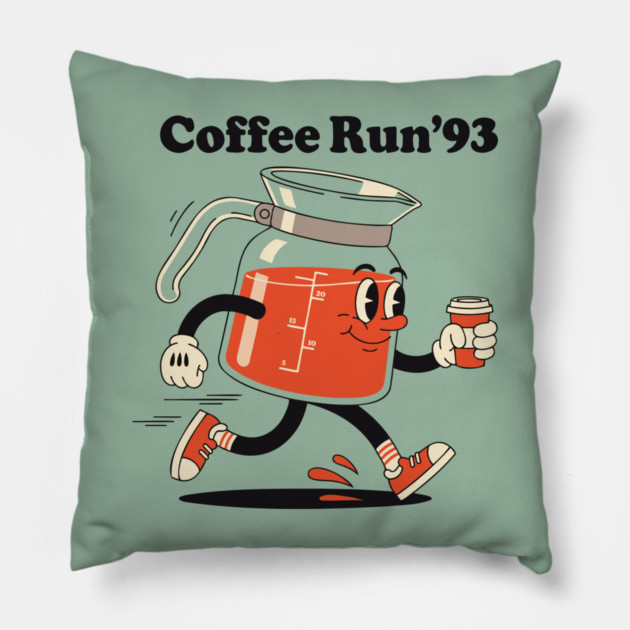 Coffee Run 93 Pillow by enrynz
