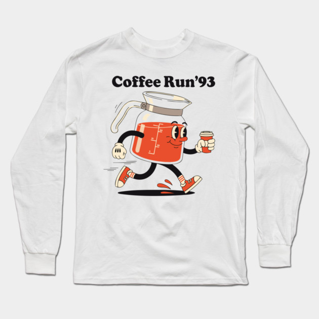 Coffee Run 93 Long Sleeve T-Shirt by enrynz